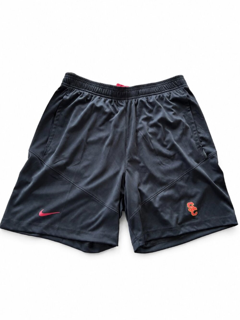 Nike USC Trojans On-Field Dri-FIT Shorts Black Embroidered SC Logo M